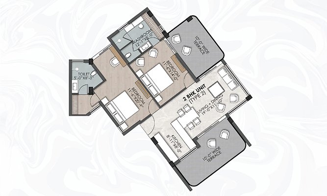 2 BHK Apartments - Type 2