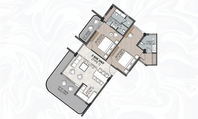 2 BHK Apartments - Type 1